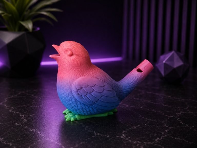 Bird Whistle Figurine