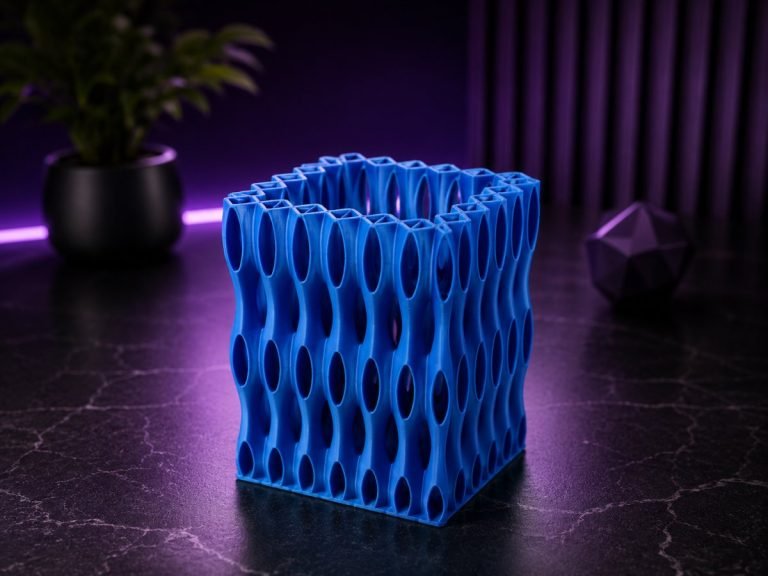 Wavy Lattice Pen Holder